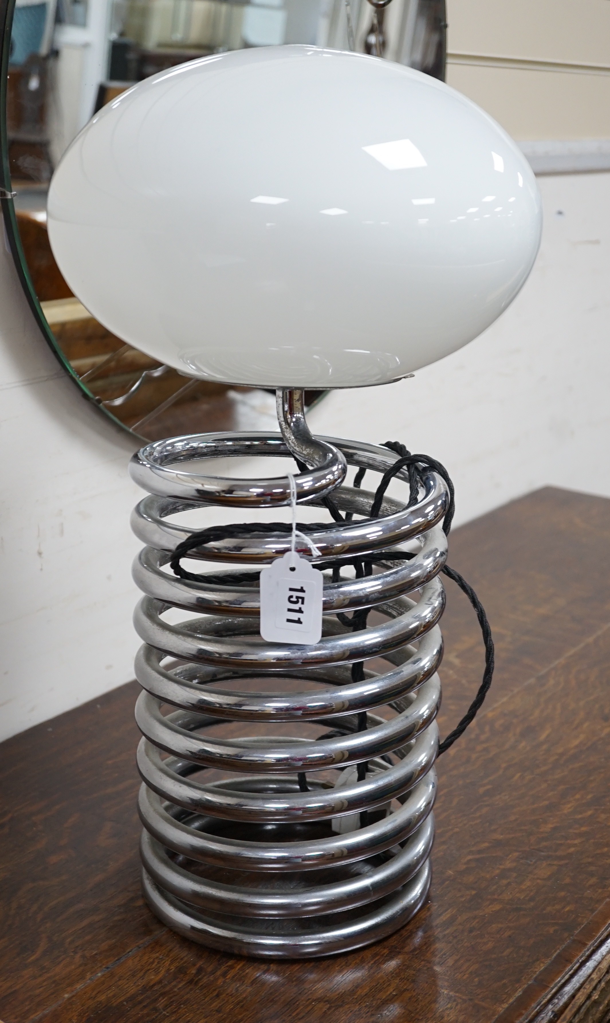 A vintage chrome table lamp by Ingo Maurer for Design M, Germany 1960s